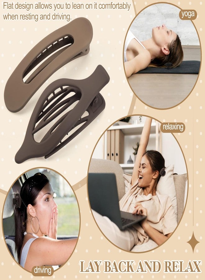 ProSuites 8 PCS Flat Hair Clips, 2 Styles French Claw Clips Strong Hold for Women Girls Thin Hair - Image 5